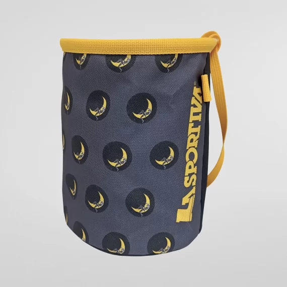 LASPORTIVA - SACCHETTO MAGNESITE CLIMBING ON THE MOON CARBON/GIALLO 79K