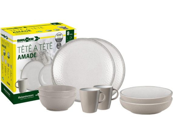 SET PIATTI DUE PERSONE AMADE  TETE A TETE 0830143N.C8X