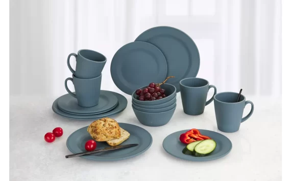 SET PIATTI KYNNE 16 PEZZI  BLU 526200