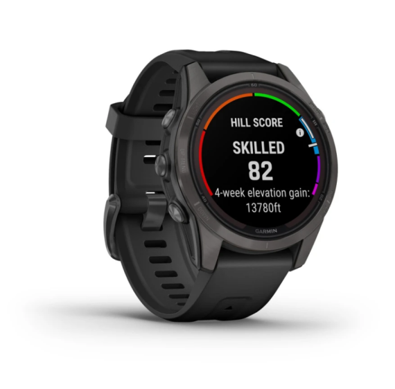GARMIN - GPS FENIX 7S PRO SAPPHIRE SOLAR CARBON GREY BLACK 02776-11 - immagine 5