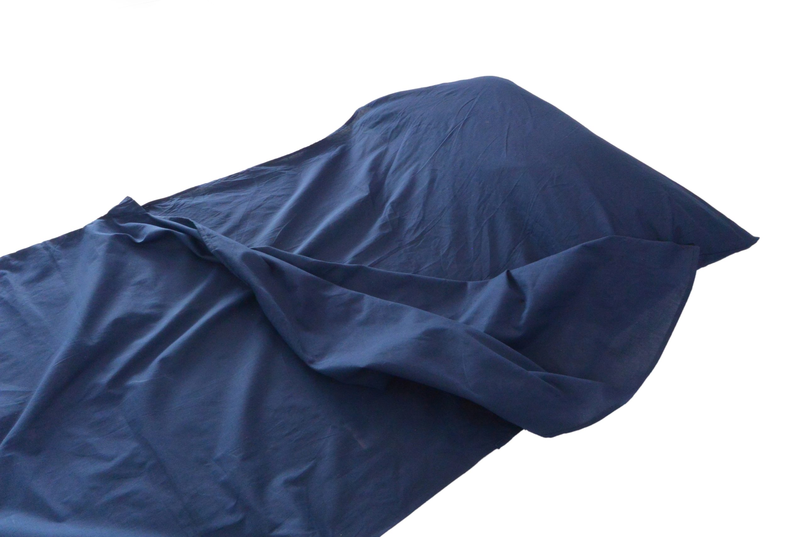 ORIGIN OUTDOOR - LENZUOLO COTONE 100% RETTANGOLARE BLU 310820 - immagine 4