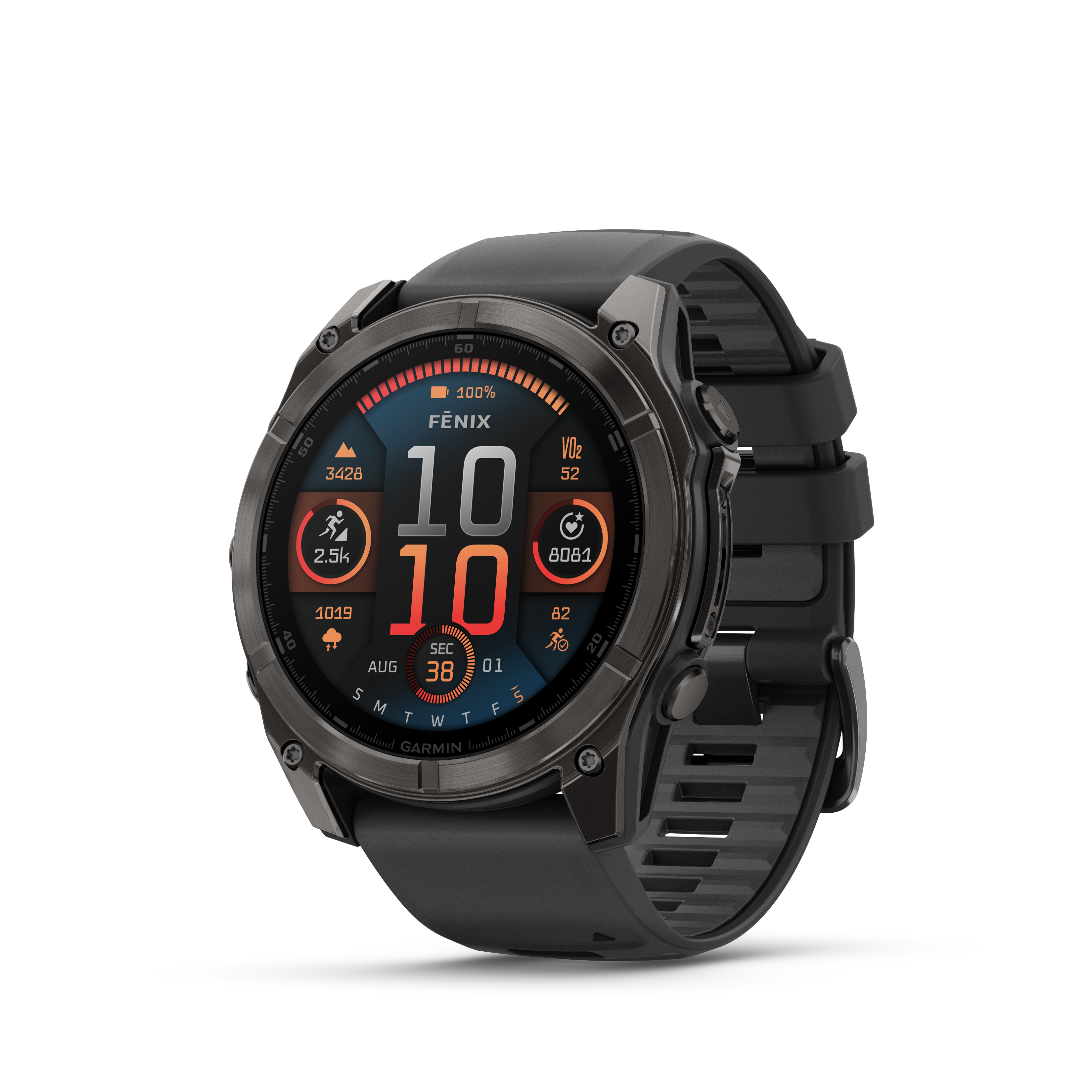 GARMIN - OROLOGIO GPS FENIX 8 51MM AMOLED SAPHIR CARBON GREY 02905-21