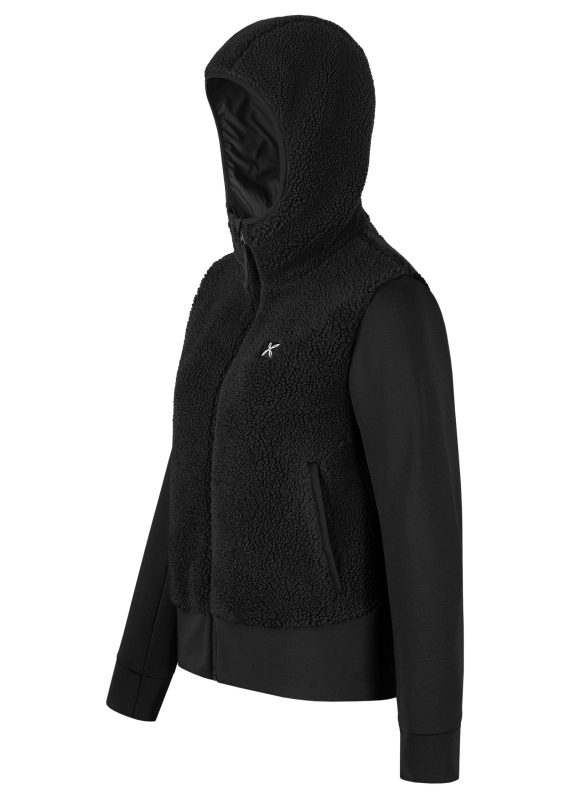 MONTURA - GIACCA DONNA SHERPA MIX  90 BLACK MJAC77W - immagine 3