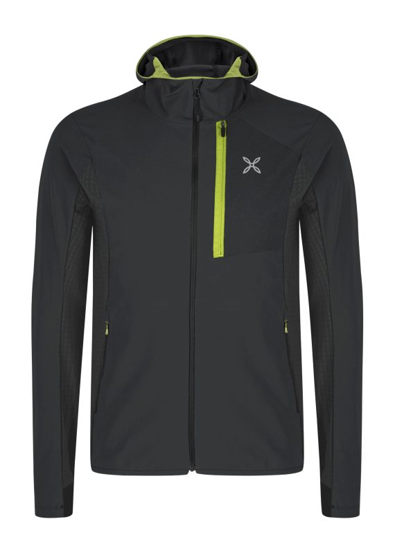 MONTURA - GIACCA PEAK JKT  9047 BLACK/VERDE LIME MJAK00X