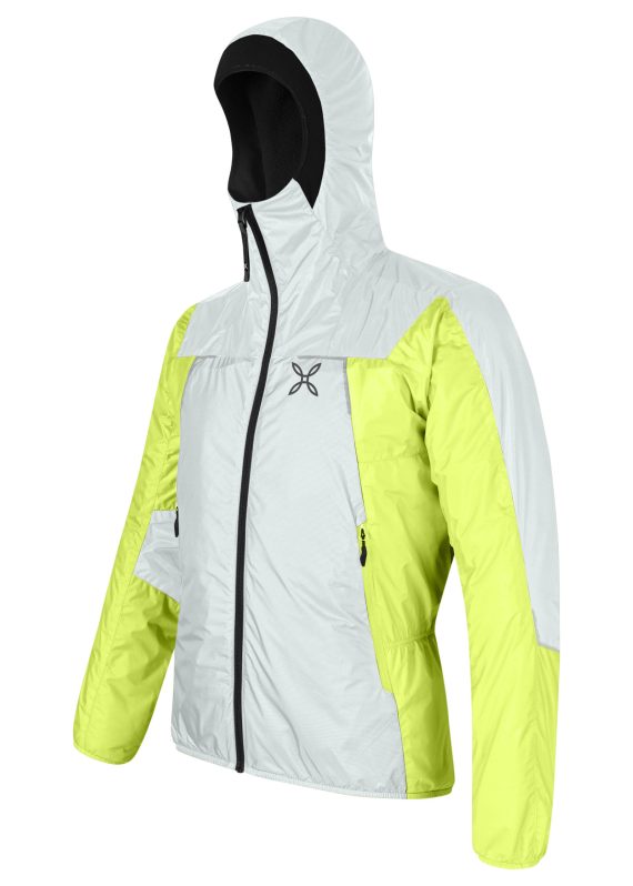 MONTURA - GIACCA SKISKY 2.0  9947 QUIET GREY/VERDE LIME MJAK91X - immagine 2