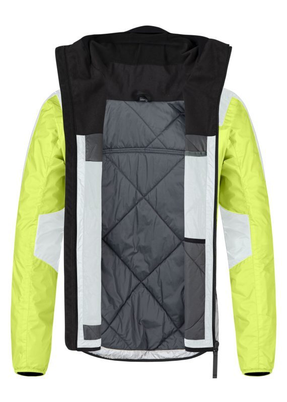 MONTURA - GIACCA SKISKY 2.0  9947 QUIET GREY/VERDE LIME MJAK91X - immagine 4