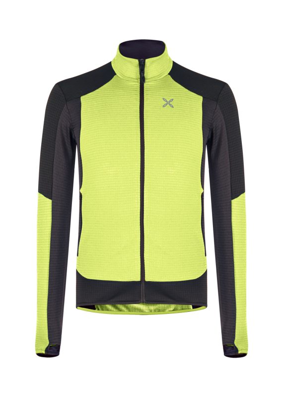 MONTURA - MAGLIA STRETCH COLOR  47 VERDE LIME MMAP00X