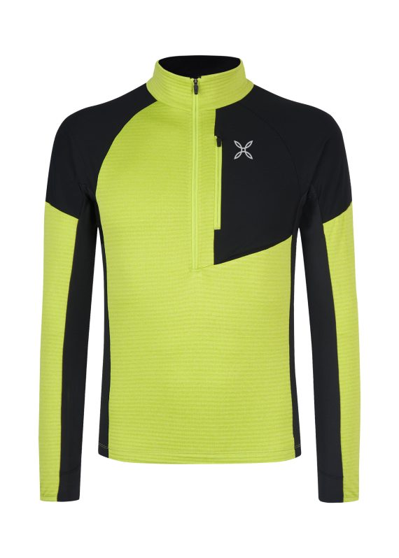 MONTURA - MAGLIA THERMAL GRID 2 ANORAK  47 VERDE LIME MMZP77X