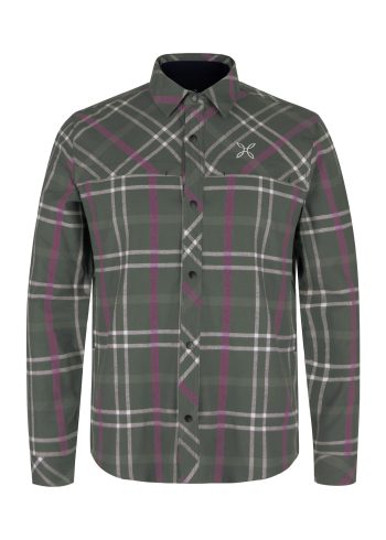 MONTURA - CAMICIA CHECK SHIRT 4914 VERDE SALVIA/VINACCIA MQLC74X
