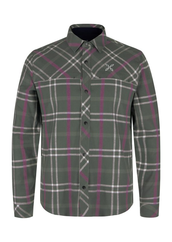 MONTURA - CAMICIA CHECK SHIRT 4914 VERDE SALVIA/VINACCIA MQLC74X