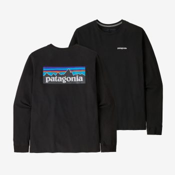 PATAGONIA - T-SHIRT L/S P-6 LOGO RESPONSIBILI-TEE  BLK 38518