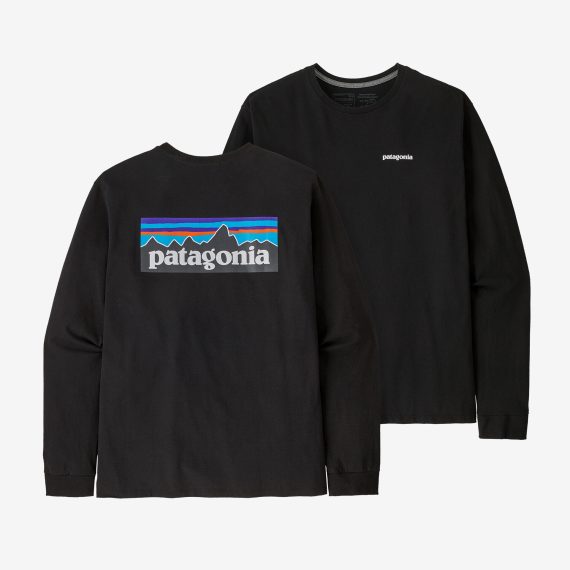 PATAGONIA - T-SHIRT L/S P-6 LOGO RESPONSIBILI-TEE  BLK 38518