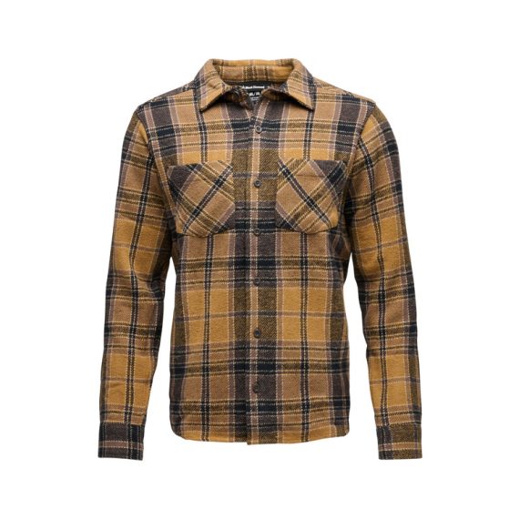 BLACK DIAMOND - CAMICIA PROJECT FLANNEL  9623 BLACK FLAX PLAID AP744063