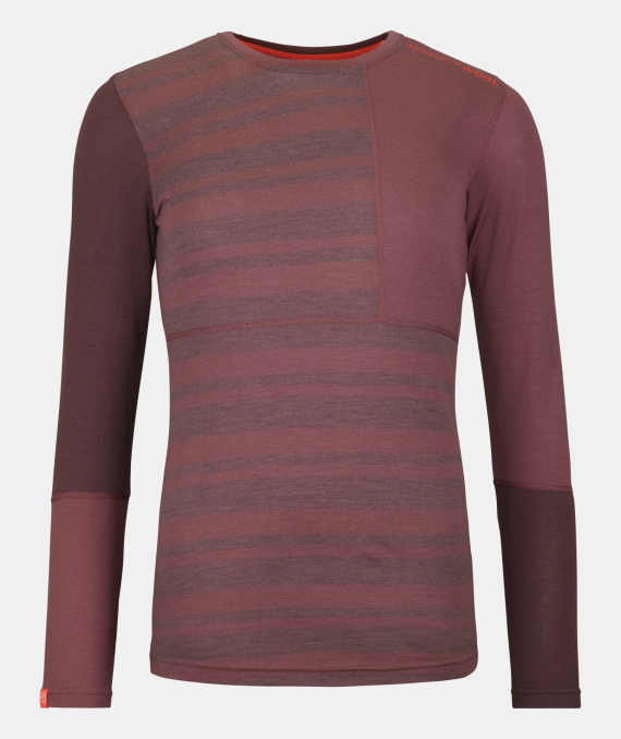 ORTOVOX - MAGLIA DONNA 185 ROCK N WO L/S  34701 MOUNTAIN ROSE 84152