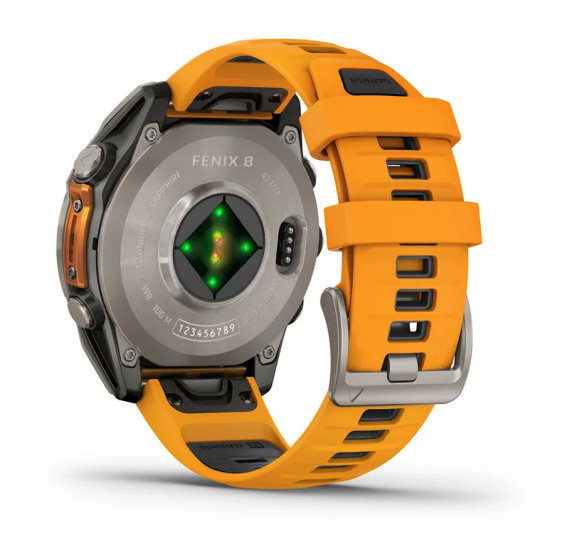 GARMIN - OROLOGIO GPS FENIX 8 47MM AMOLED SAPPHIRE SPARK ORANGE 02904-11 - immagine 6