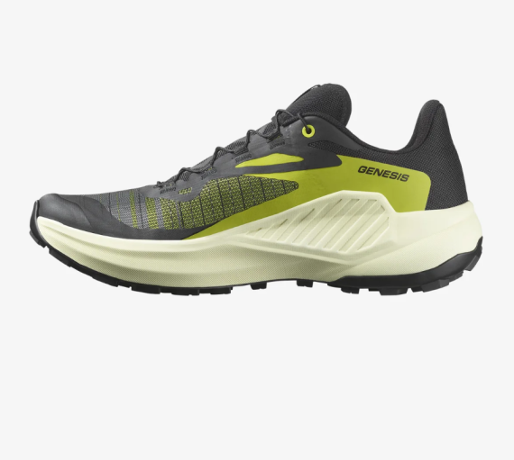 SALOMON - SCARPE GENESIS  BLACK/SULPHUR SPRING/TYELLO L47443100 - immagine 2