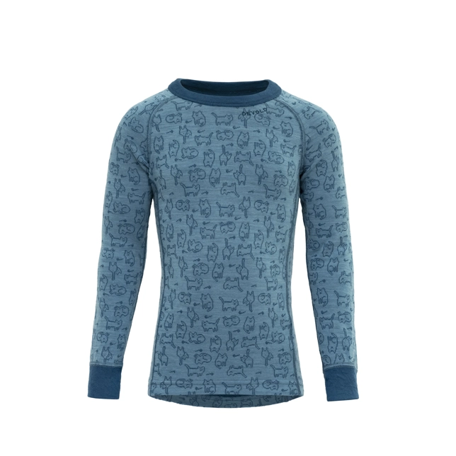 DEVOLD - MAGLIA KID DUO ACTIVE 313 MOON GO243222