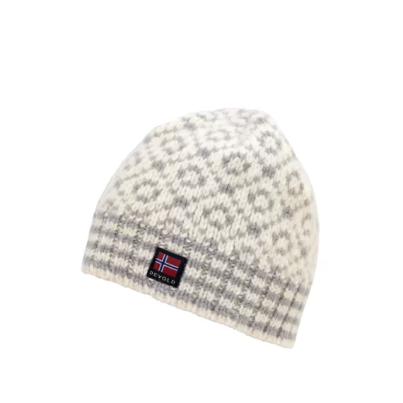 DEVOLD - BERRETTO SVALBARD BEANIE  810 OFFWHITE/GREY GO396900
