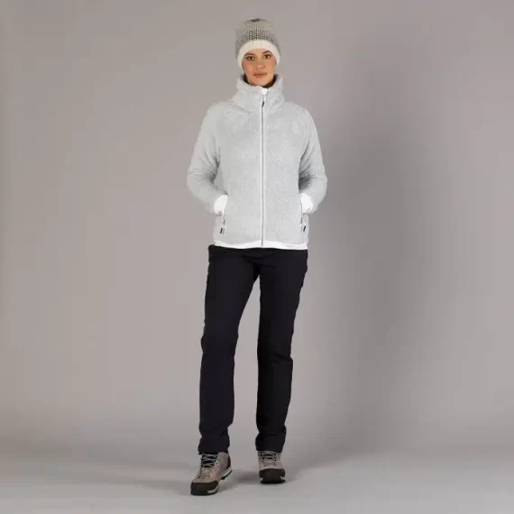 CMP - GIACCA DONNA STRIPED HIGHLOFT I 54US ALLUMINIO BIANCO 34P3066 - immagine 4