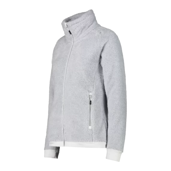 CMP - GIACCA DONNA STRIPED HIGHLOFT I 54US ALLUMINIO BIANCO 34P3066 - immagine 3