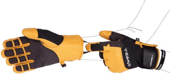 CAMP - GUANTI GEKO GRIP  BLACK/YELLOW 3528 - immagine 3