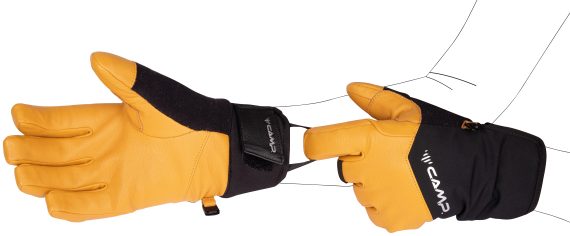 CAMP - GUANTI G-CREST  BLACK/YELLOW 3529 - immagine 6