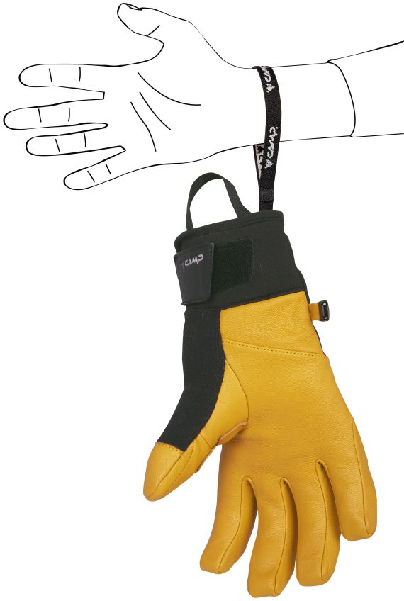 CAMP - GUANTI G-CREST  BLACK/YELLOW 3529 - immagine 7