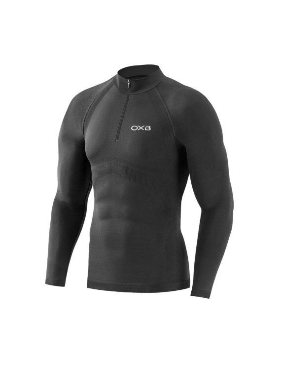 OXYBURN - MAGLIA DEFENCE 1/2 ZIP  BLACK 5068