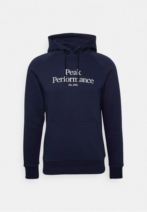 PEAK PERFORMANCE - FELPA ORIGINAL HOOD BLUE SHADOW OFF WHITE G79592010