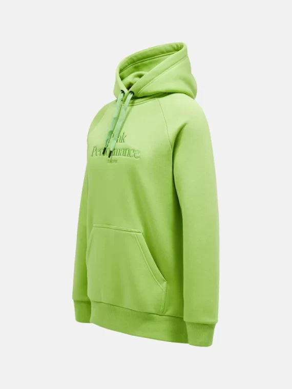PEAK PERFORMANCE - FELPA ORIGINAL HOOD  STAND OUT GREEN G79592130 - immagine 3