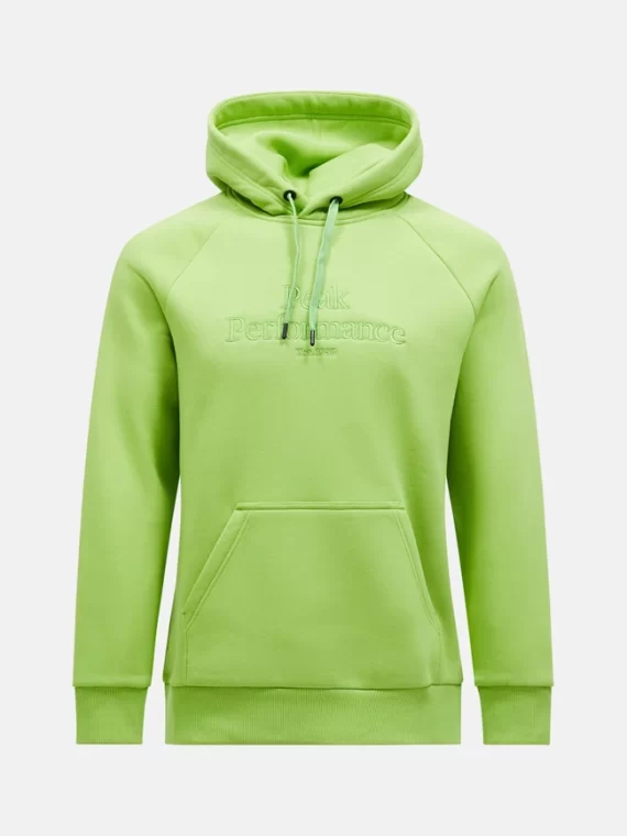 PEAK PERFORMANCE - FELPA ORIGINAL HOOD  STAND OUT GREEN G79592130