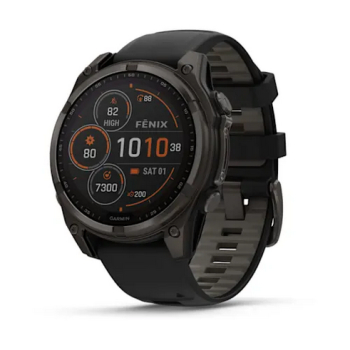 GARMIN - OROLOGIO GPS FENIX 8 47MM SOLAR SAPHIRE CARBON GREY 02906-11