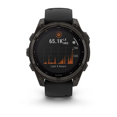 GARMIN - OROLOGIO GPS FENIX 8 47MM SOLAR SAPHIRE CARBON GREY 02906-11 - immagine 2