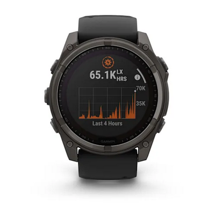 GARMIN - OROLOGIO GPS FENIX 8 51MM SOLAR SAPHIRE CARBON GREY 02907-11 - immagine 2