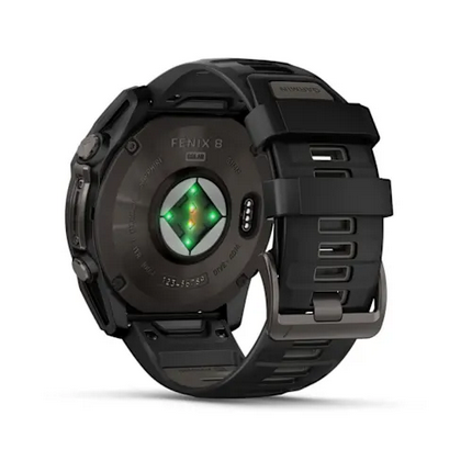 GARMIN - OROLOGIO GPS FENIX 8 51MM SOLAR SAPHIRE CARBON GREY 02907-11 - immagine 7