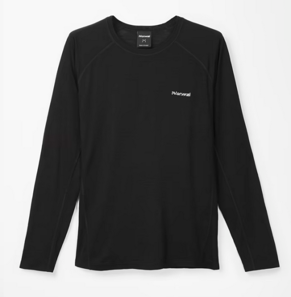 NNORMAL - MAGLIA MERINO LS  BLACK N2CMML1