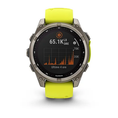 GARMIN - GPS FENIX 8 47MM SOLAR SAPHIRE AMP YELLOW AMP YELLOW 02906-21 - immagine 2