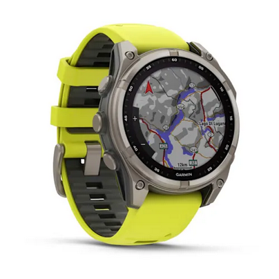 GARMIN - GPS FENIX 8 47MM SOLAR SAPHIRE AMP YELLOW AMP YELLOW 02906-21 - immagine 3