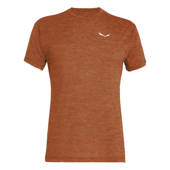 SALEWA - T-SHIRT PUEZ MELANGE DRY TEE  7246 BOMBAY BROWN MELANGE 26537