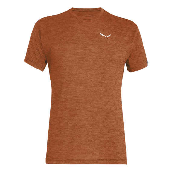 SALEWA - T-SHIRT PUEZ MELANGE DRY TEE  7246 BOMBAY BROWN MELANGE 26537