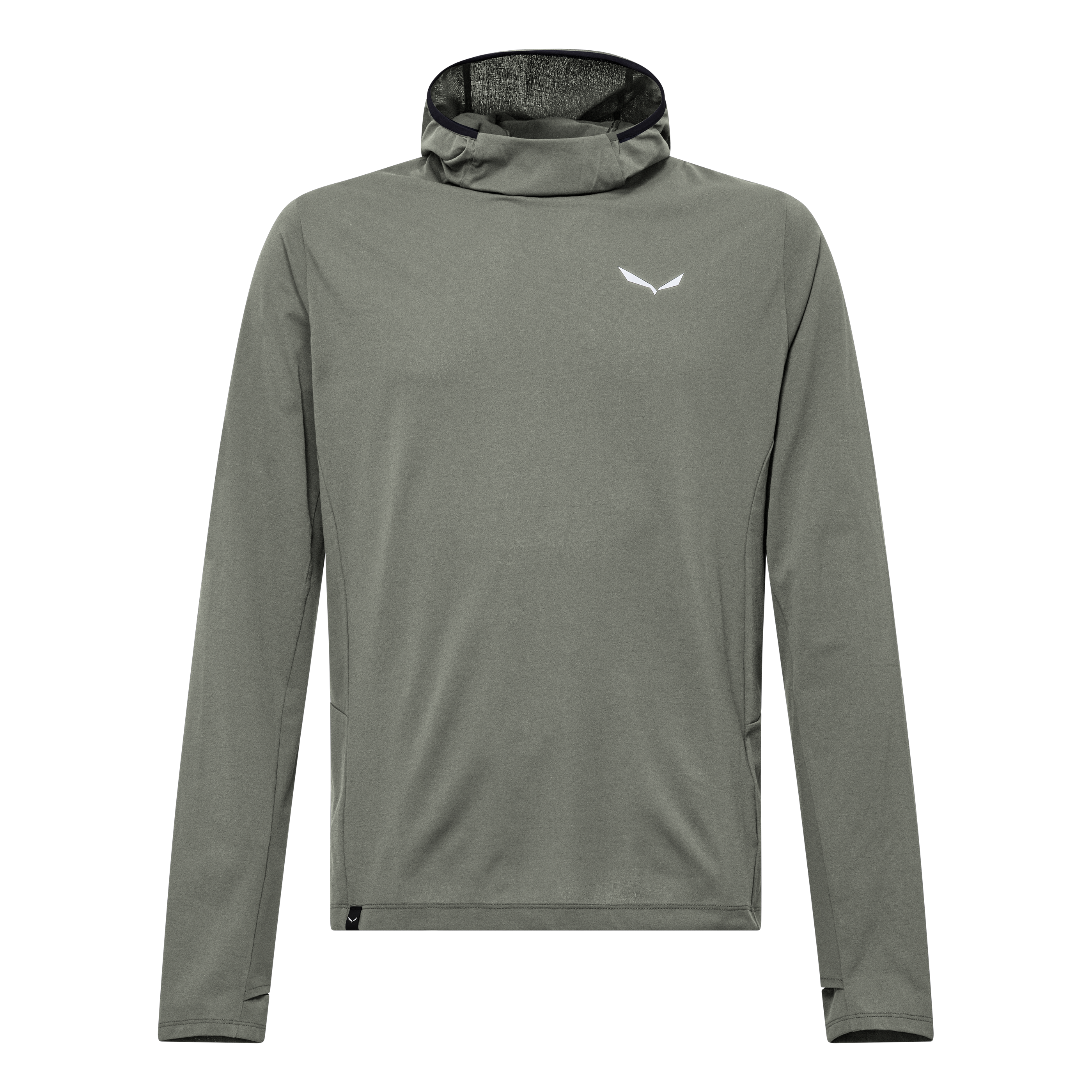 SALEWA - T-SHIRT PUEZ SUN HOODIE  5130 SHADOW 29098