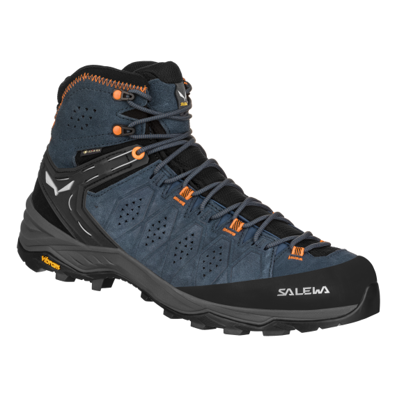 SALEWA - SCARPONI ALP TRAINER 2 MID GTX  8675 DARK DENIM/FLUO ORANGE 61382