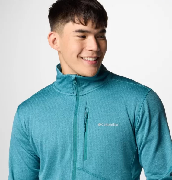 COLUMBIA - GIACCA PARK VIEW FULL ZIP  RIVER BLUE HEATHER 1952222 - immagine 4