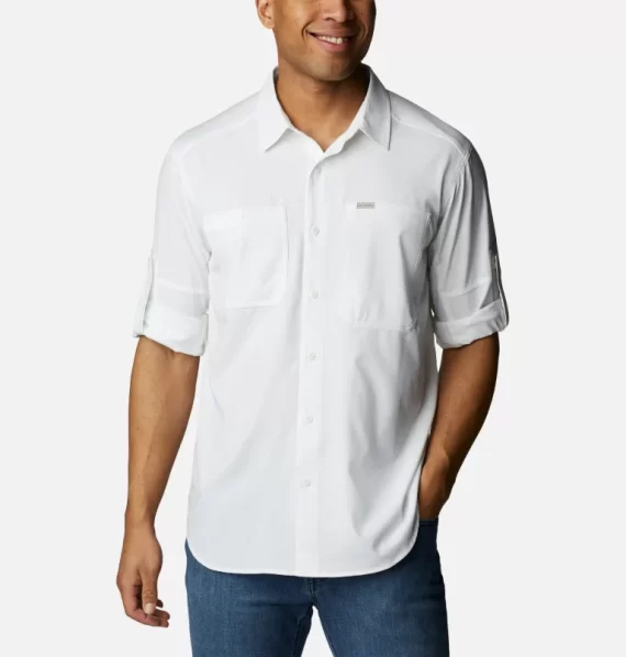 COLUMBIA - CAMICIA SILVER RIGE UTILITY LI  WHITE 2012931 - immagine 4