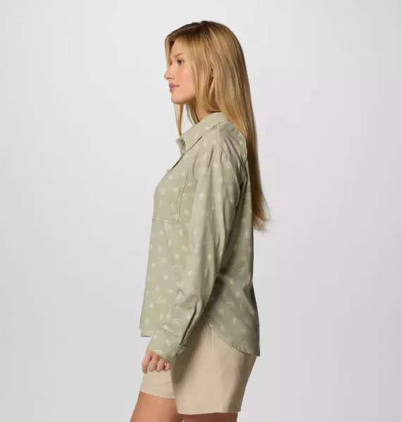 COLUMBIA - CAMICIA DONNA SILVER RIDGE PAT  SAFARI DESERTED 2033355 - immagine 3