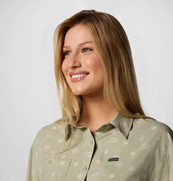 COLUMBIA - CAMICIA DONNA SILVER RIDGE PAT  SAFARI DESERTED 2033355 - immagine 5