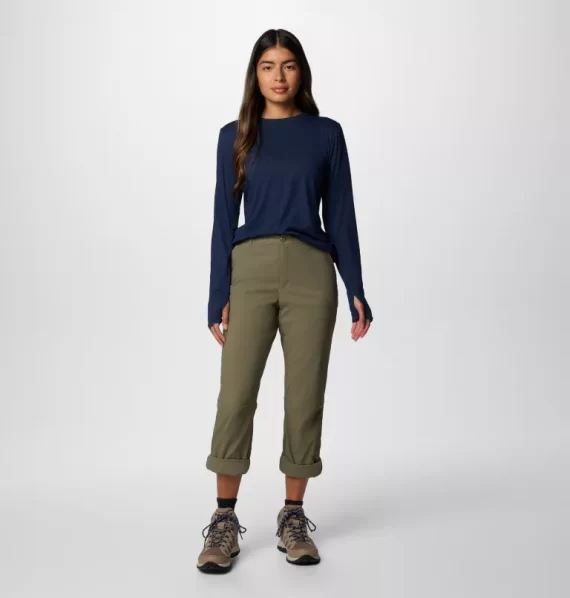 COLUMBIA - PANTALONE DONNA LESLIE FALLS  STONE GREEN 2087083 - immagine 4