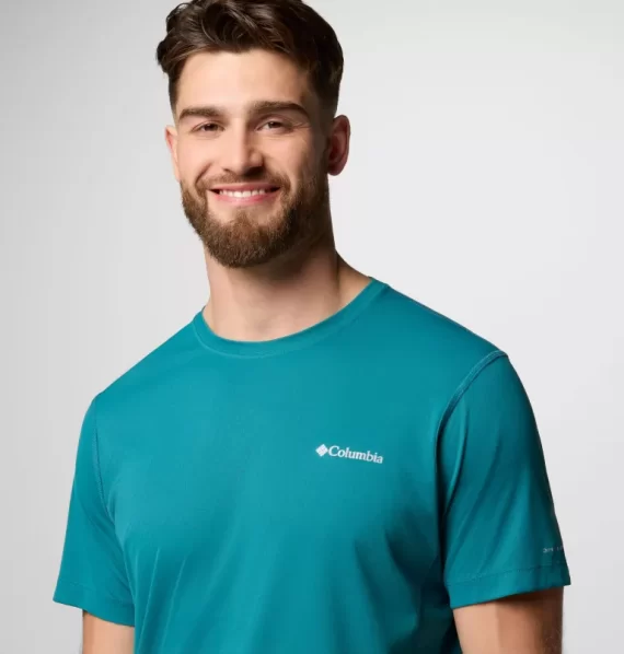 COLUMBIA - T-SHIRT ZERO RULES SS CREW  RIVER BLUE 2118501 - immagine 4