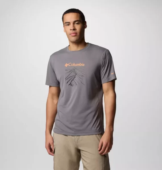 COLUMBIA - T-SHIRT ZERO RULES LIGHT SS GR  CITY GREY RIDGE LINE 2118541