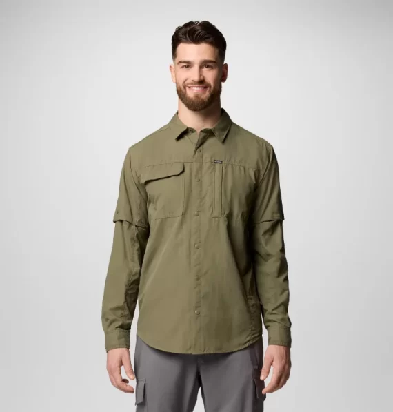 COLUMBIA - CAMICIA SKIEN VALLEY L/S  DARK STONE 2123325